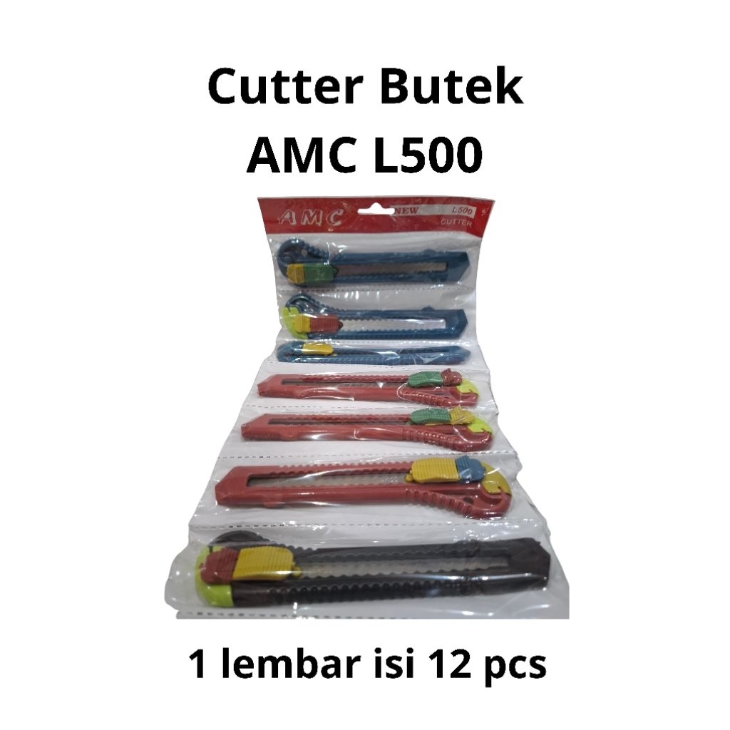 

CUTTER BUTEK AMC L500 - 1 LEMBAR ISI 12 PCS - CUTTER SERBAGUNA