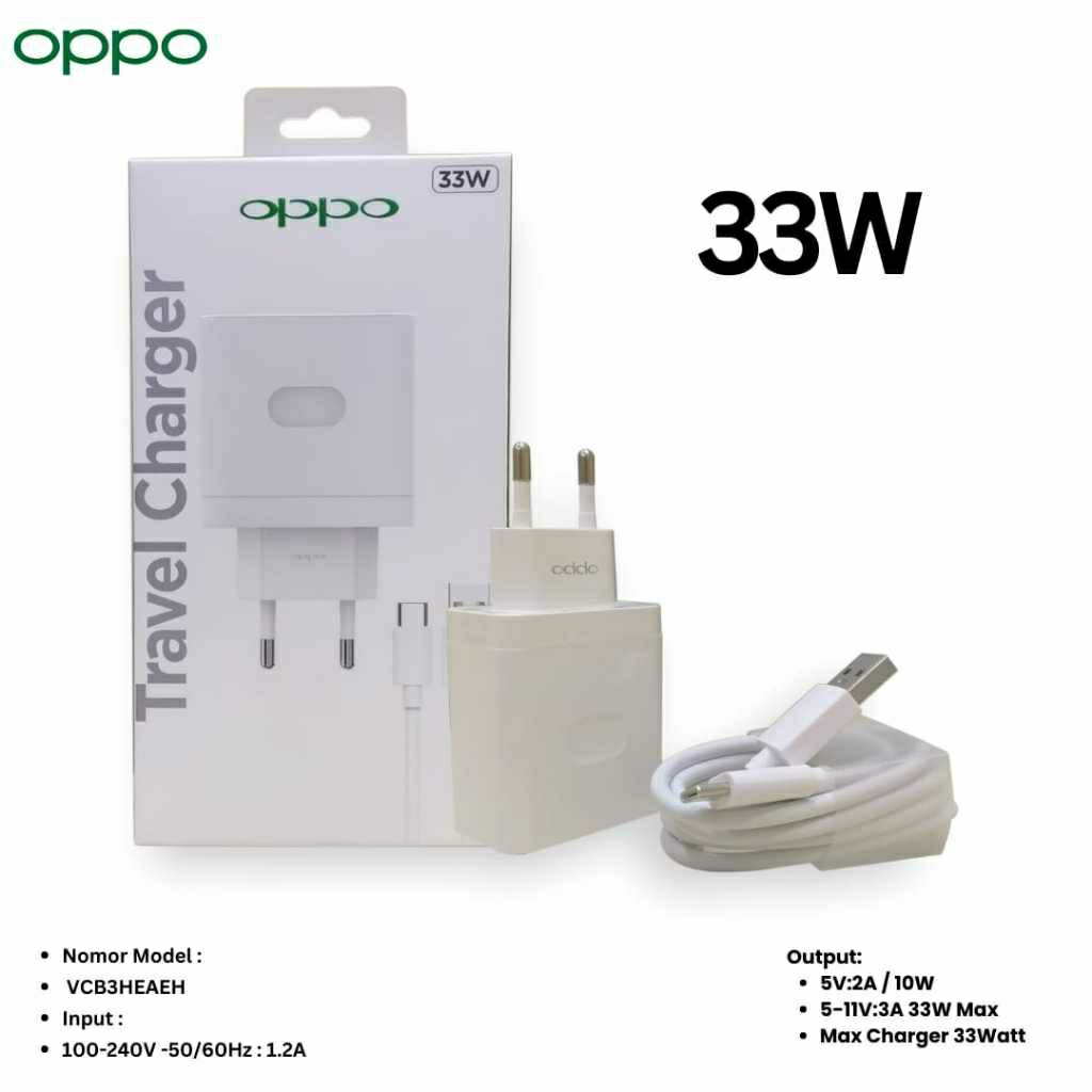 Ready Stok Charger Oppo 33W Charger Realme 33W Super Vooc Type C New