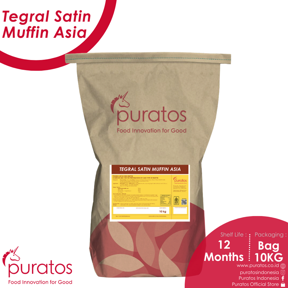 

Puratos Tegral Satin Muffin Asia / Premix Instan Kue Muffin -10 Kg