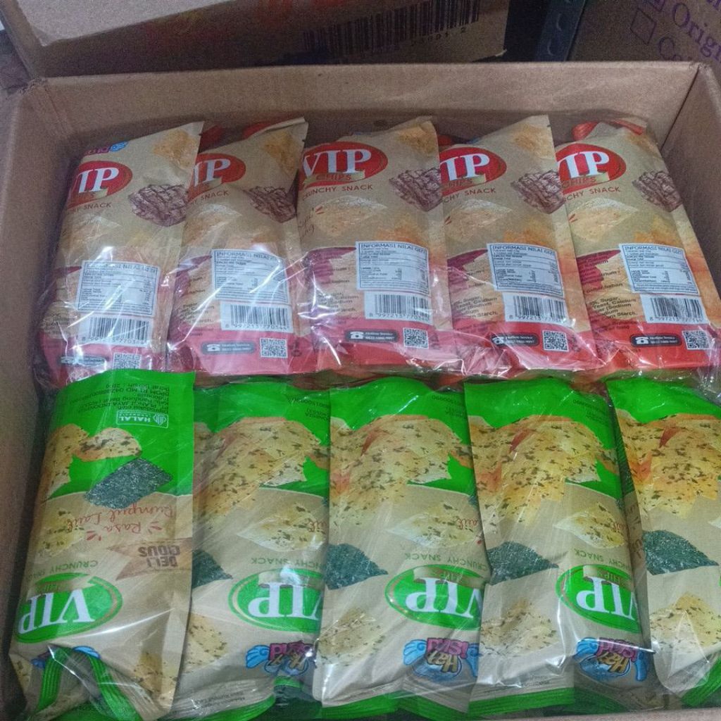 Snack Chiki Happy island VIP 1pack isi 10 x 28gr