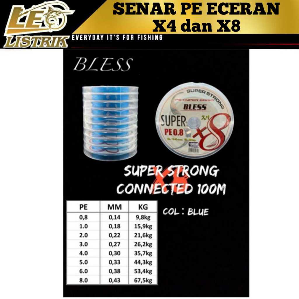 1METER ECERAN SENAR PE X4 X8 X9 ECERAN PE TERLARIS