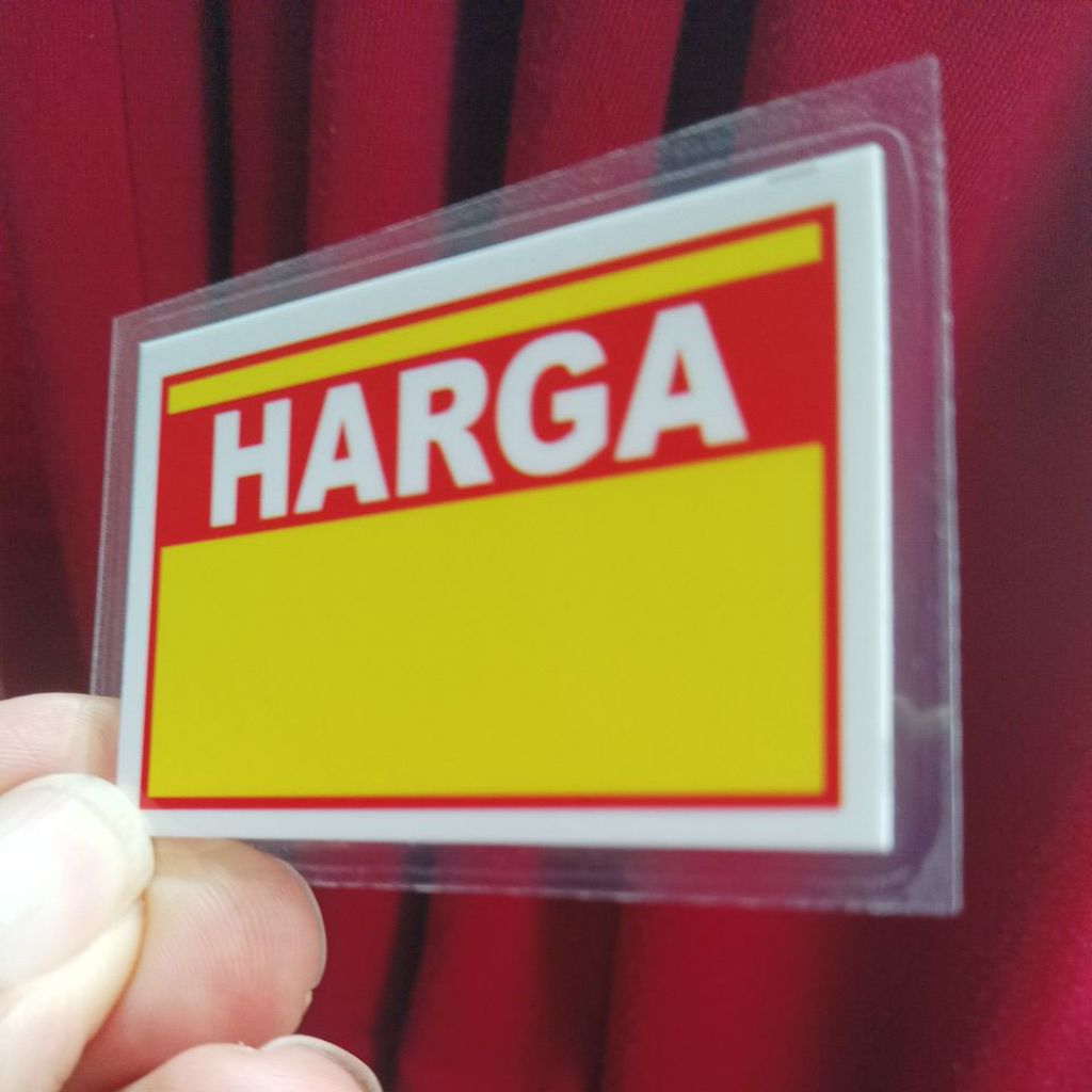

Card Harga uk 4x6 cm 1 set isi 12 pcs/ Card harga laminating / card harga bisa tulis dan hapus