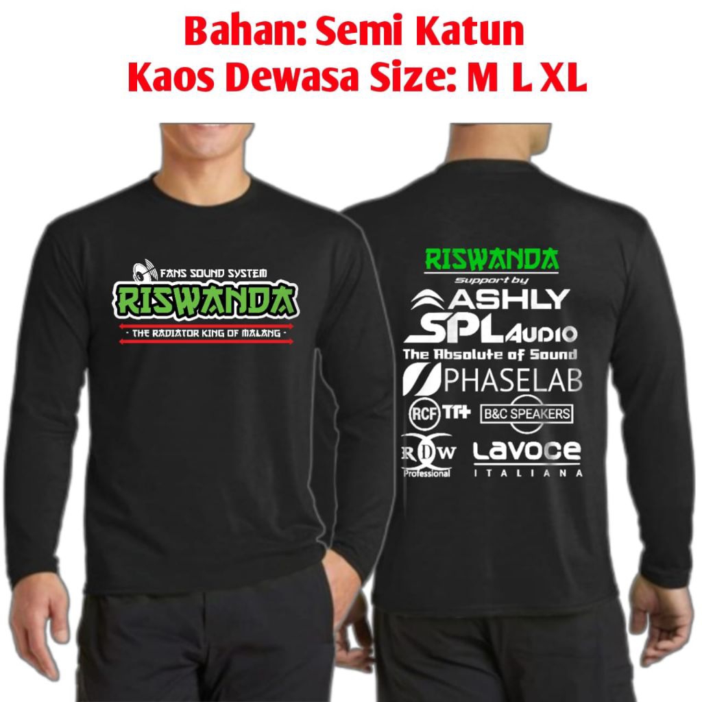 Baju Kaos Sound Motif Riswanda Audio