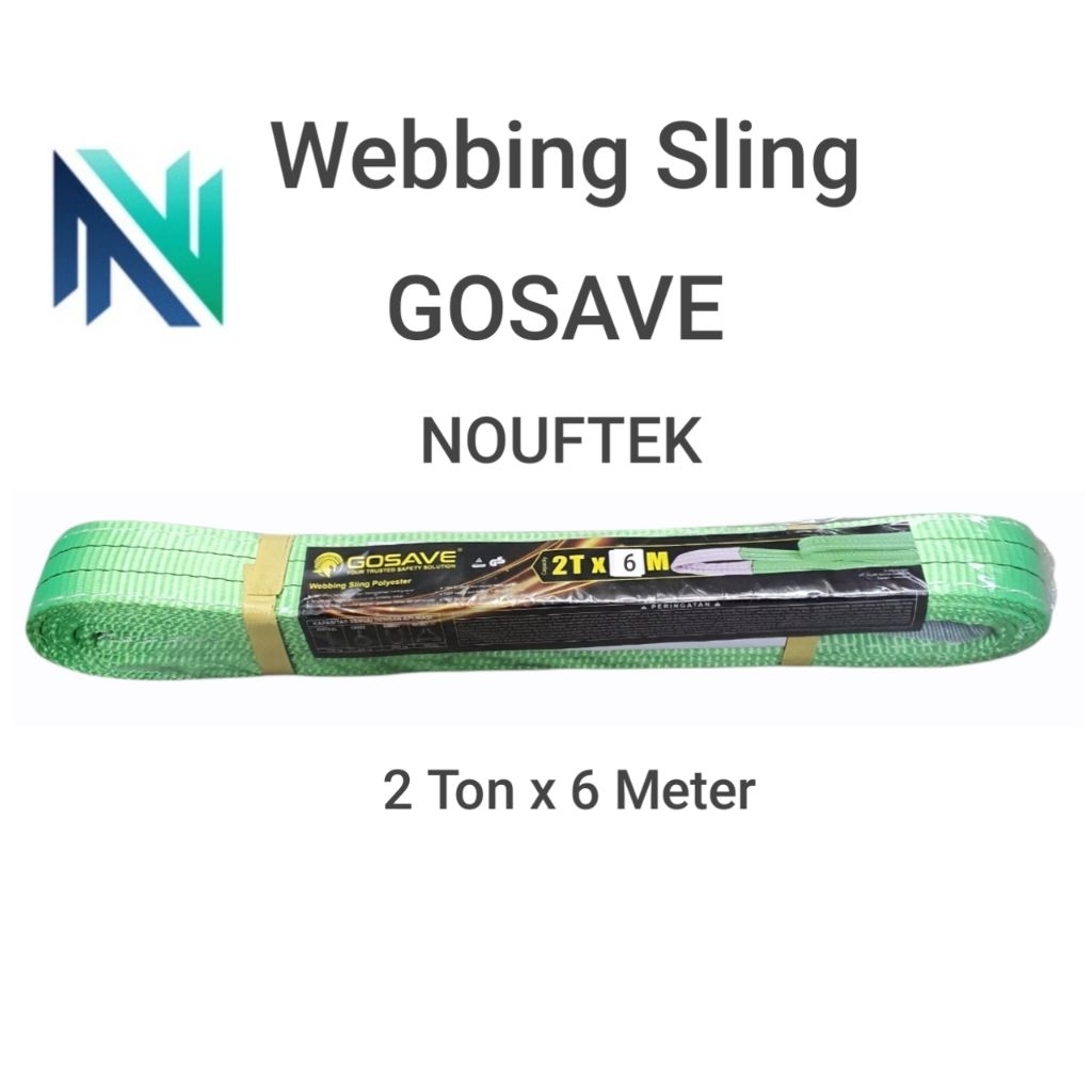 Webbing sling 2 ton x 6 meter Gosave