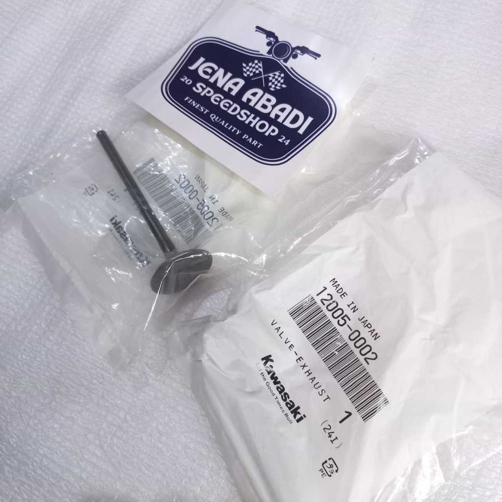 KLEP TITANIUM VALVE EXHAUST KLEP EX KX250 KX 250 ORI KAWASAKI KGP JAPAN 12005-0002