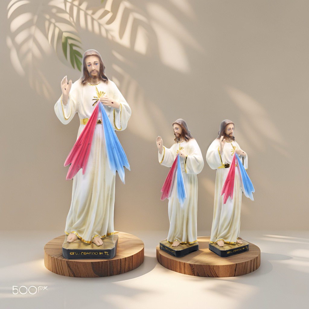 Pinkprtals Patung Yesus Kerahiman 30 Cm / Patung Tuhan Yesus / Patung Yesus Besar / Patung Maria