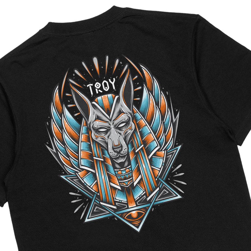 Troy Company Tshirt Black Anvbiz - Kaos Hitam Lengan Pendek MT 3261