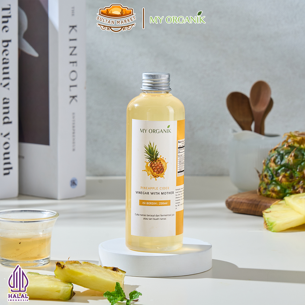 

My Organik Cuka Nanas / Pineapple Cider Vinegar With Mother 250ml