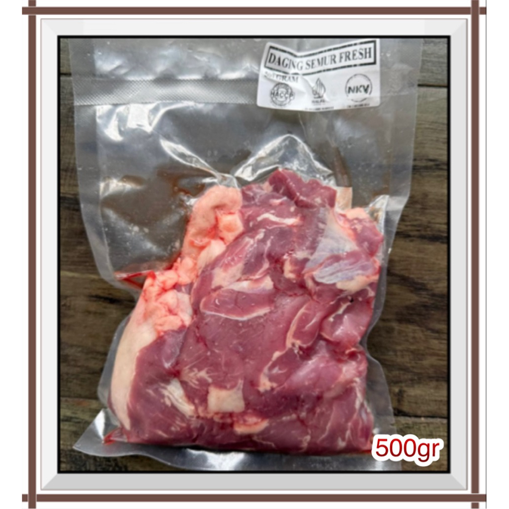 

Daging Semur Fresh / Impor Sapi 500 gr - 500gr