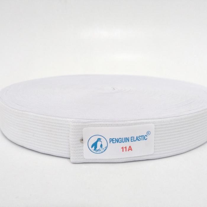 Karet Elastis 2.5cm penguin 11A | Karet pinggang | karet kolor Putih