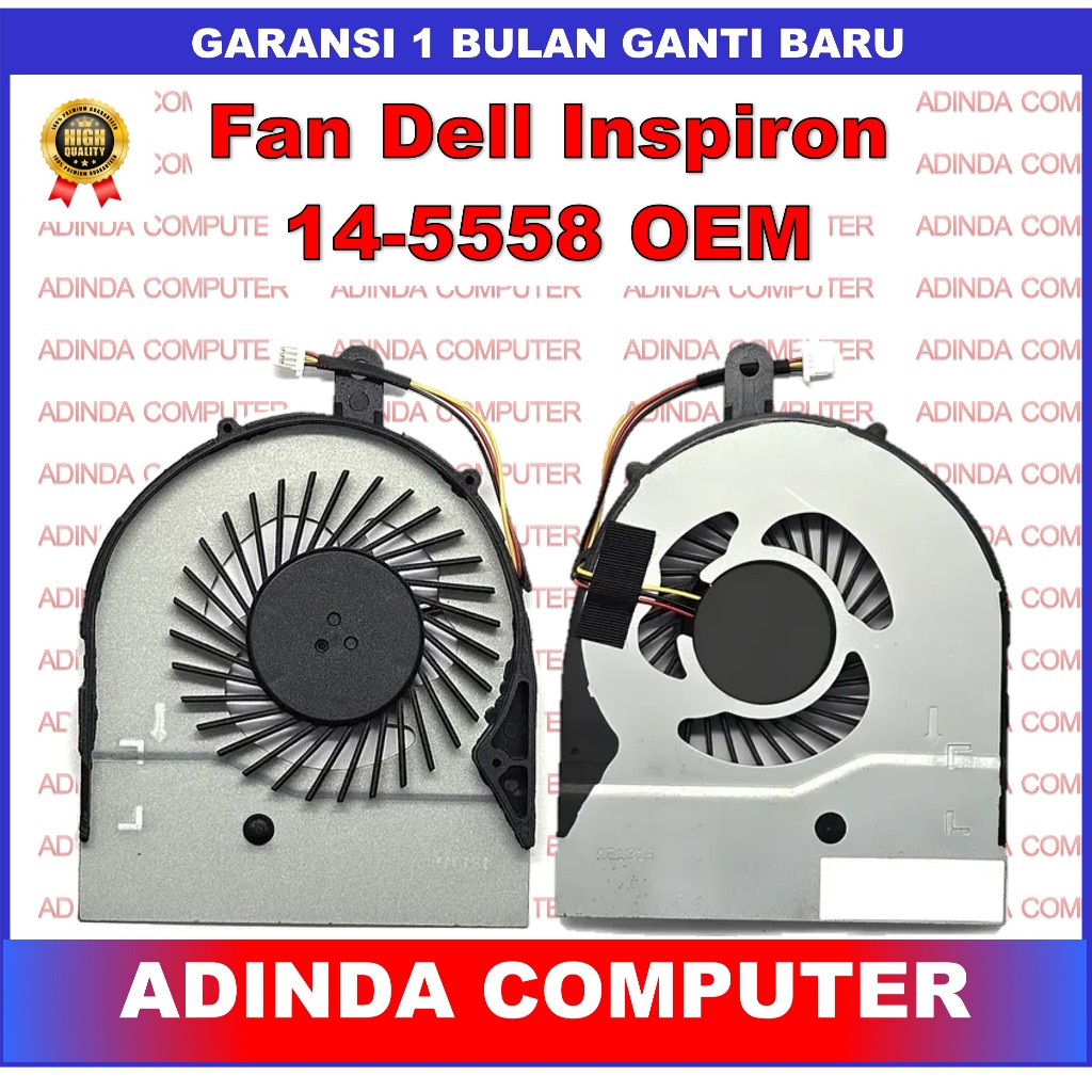 Kipas Fan Dell Inspiron 14 5558 5551 5552 5555 5559 5566 5758 5755 5759 5458 5459 1GRYN 01GRYN Vostr