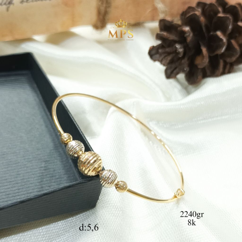 puterasokaraja NEW COLLECTION GELANG OVAL BOLA EMAS ASLI KADAR 8K/375% TOKO EMAS PUTERA SOKARAJA