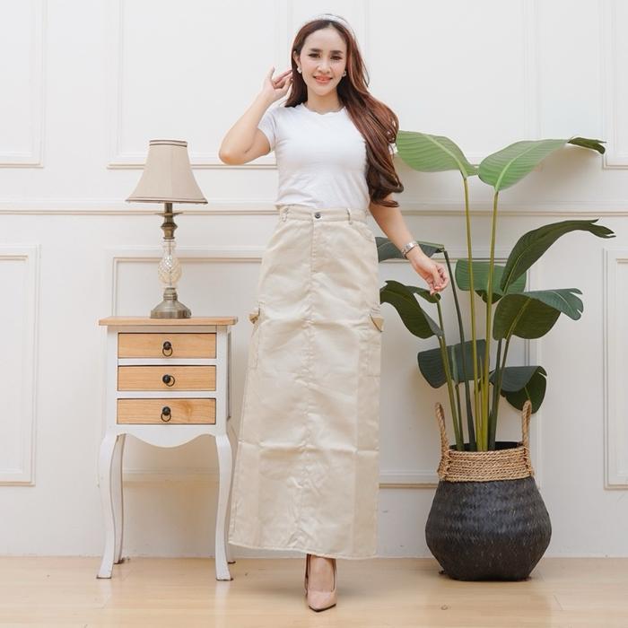 Termurah Rok Cargo wanita dewasa muslimah