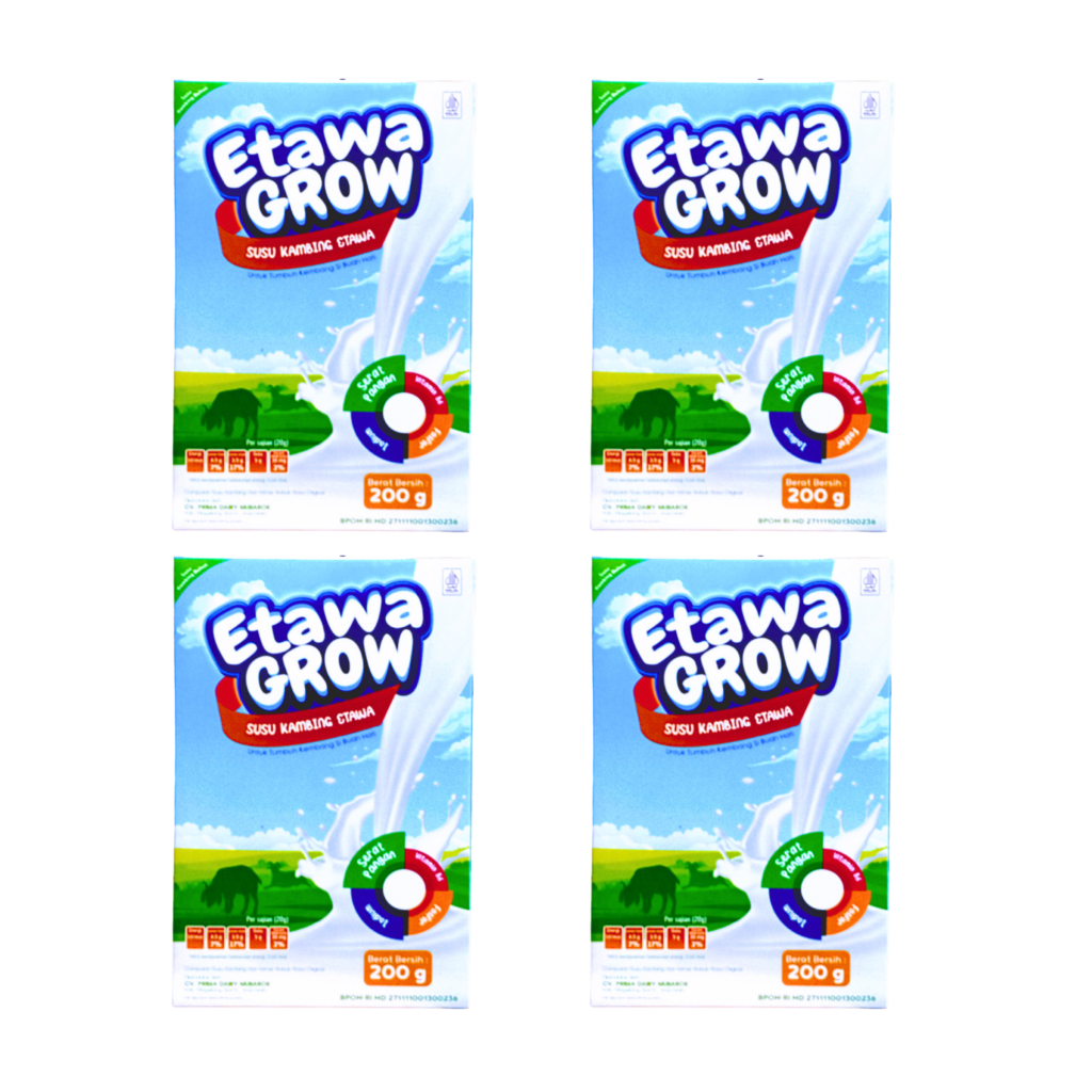 

4 BOX Susu Kambing Etawa Grow Tumbuh Kembang Anak 200g asli 100%