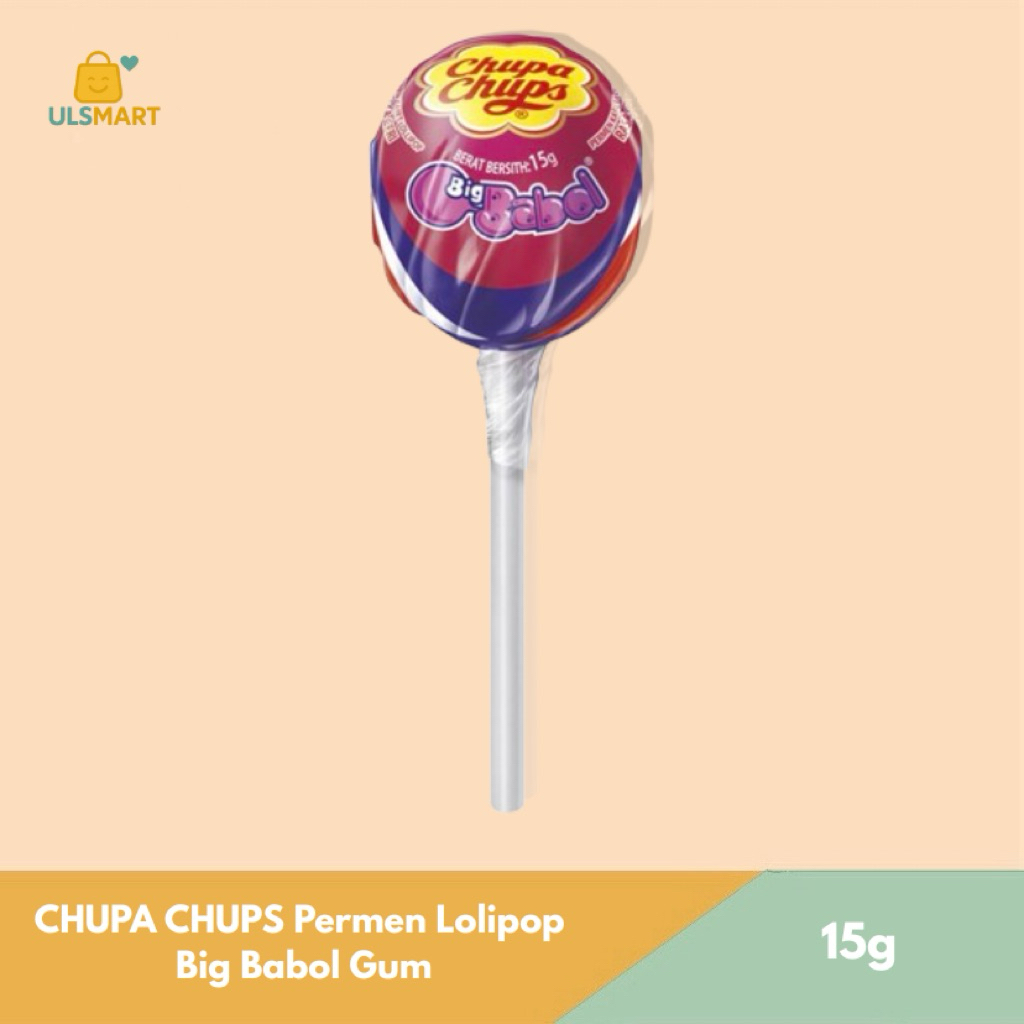 

CHUPA CHUPS Permen Lolipop Big Babol Gum 15 g