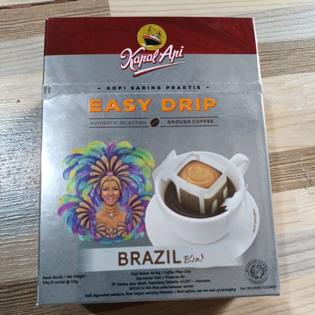 

kapal api EASY DRIP BRAZIL Blend 50g ( 5saset @ 10gr)