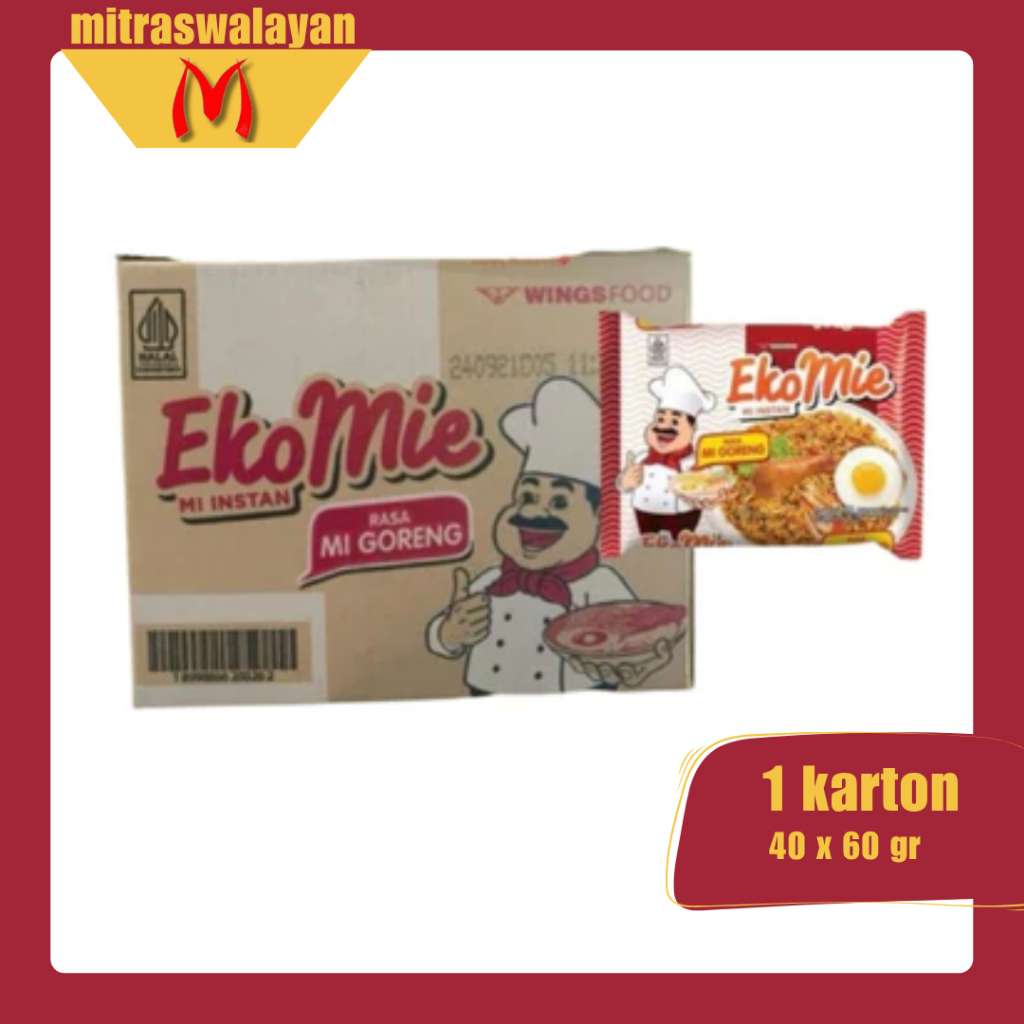 

Ekomie Mie Instan Kemasan 60 gr | KEMASAN KARTON