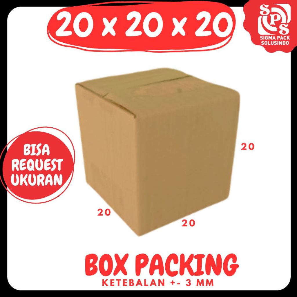 

Kardus 20x20x20 Box A1 Packing Karton Dus Kotak KemasanBotol gelas Jamu Obat Madu Zigam Pack
