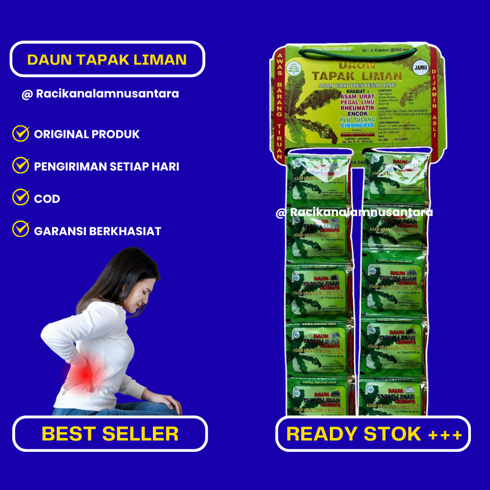 

Daun Tapak Liman Kapsul Original 20 Sachet