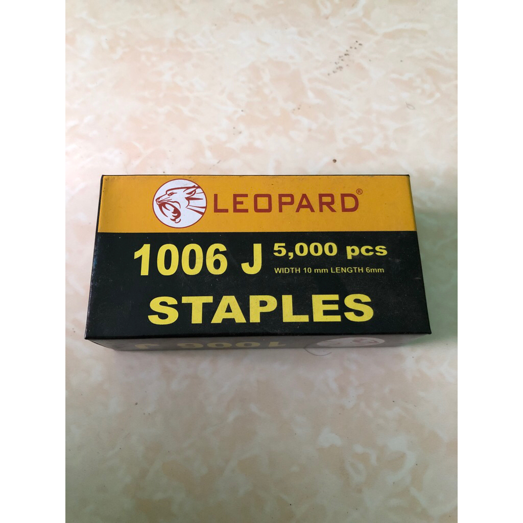 Staples 1006 j leopard / airnails 1006j leopard / isi paku tembak angin 1006 j leopard 5000pcs