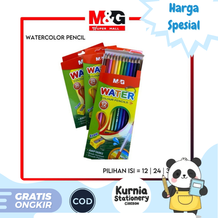 

M&G Water Colour Pencils / Pensil warna Aqua 12 & 36 Warna