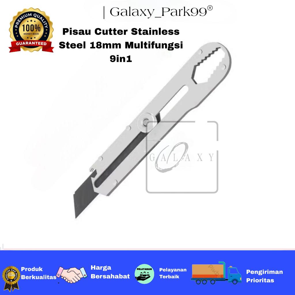 

Vibox Cutter Stainless stanless Cuter Pisau Tajam Baja Multifungsi Kunci Pas 9in1 Pemotong MultiGLX