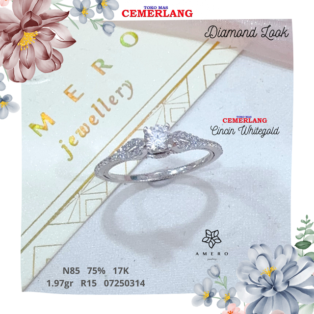 CINCIN AMERO SOLITAIRE 750 17K R15 1.97 07250314