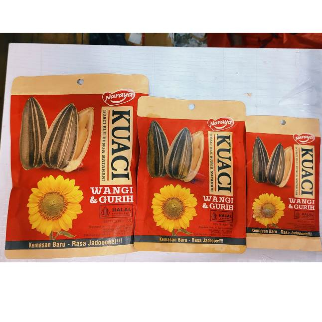 

Naraya Kuaci 45gr | Naraya Kuaci 100gr | Naraya Kuaci 220gr