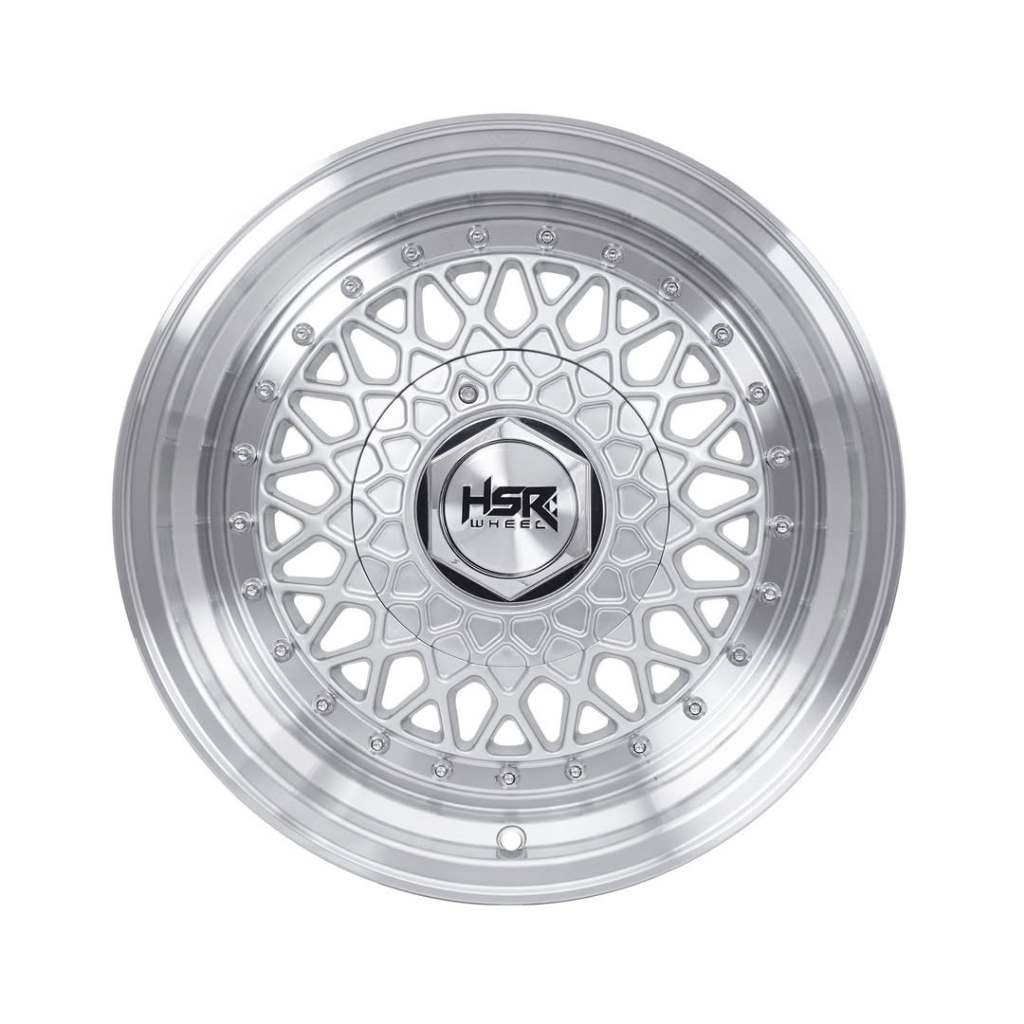 VELG MOBIL MODEL BBS HSR RS R15 PCD 8X100/114,3 SILVER KIJANG AVANZA XENIA BRIO AGYA AYLA FERIO GENI