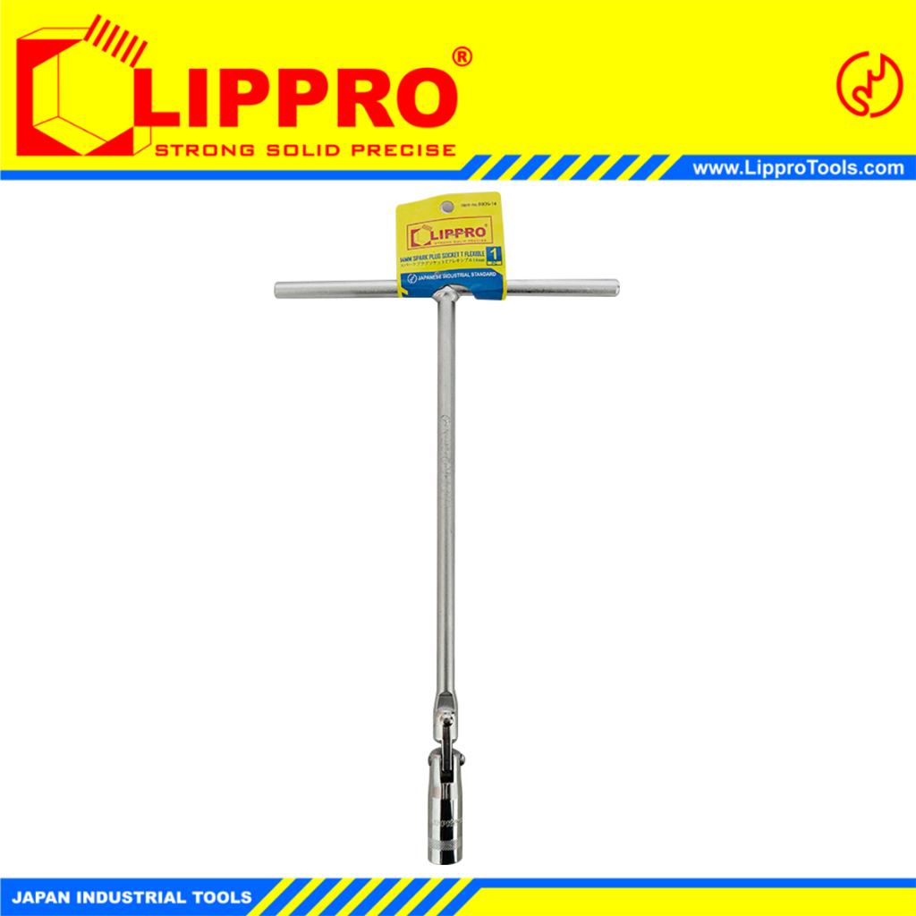 LIPPRO 890N-14 Kunci Sok T Busi Fleksibel 14 mm Spark Plug Flexible Socket Wrench