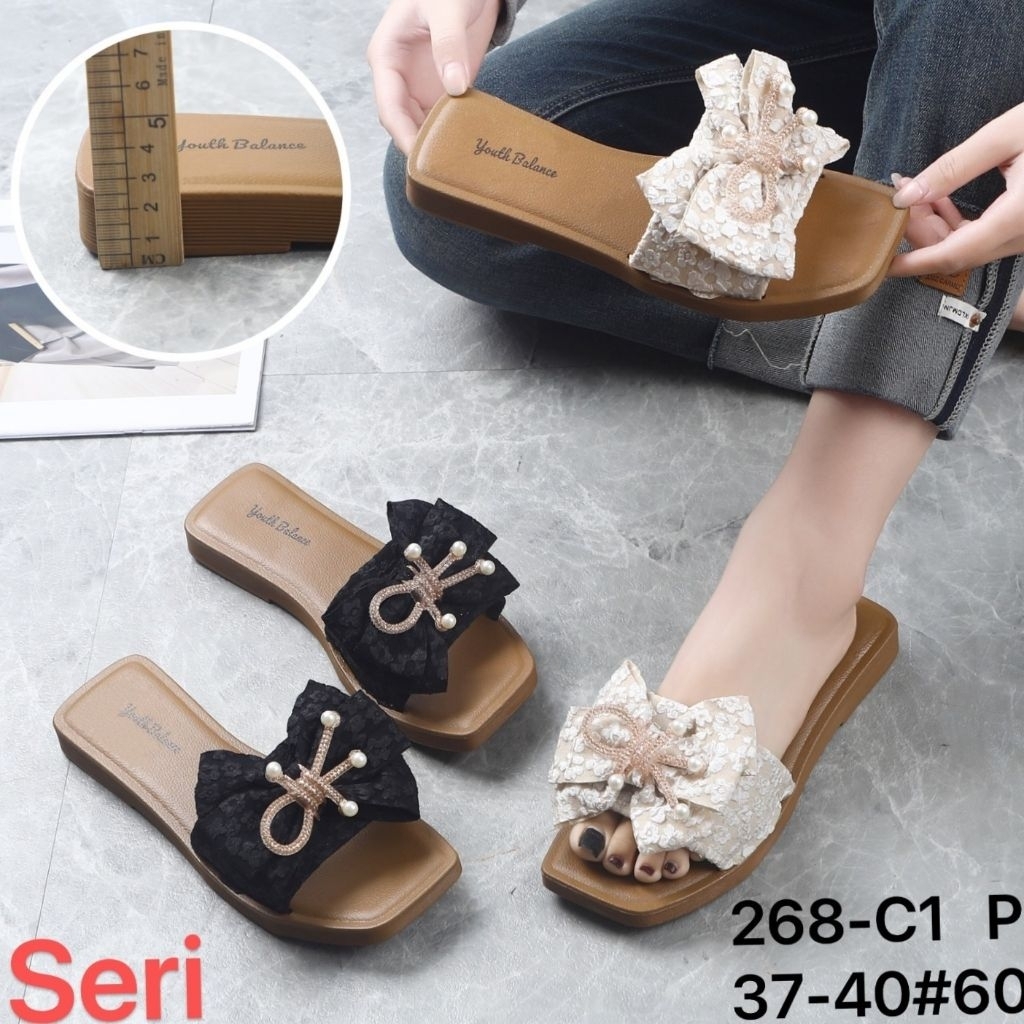 Sandal jelly import jepit wanita/sandal santai wanita karet lentur