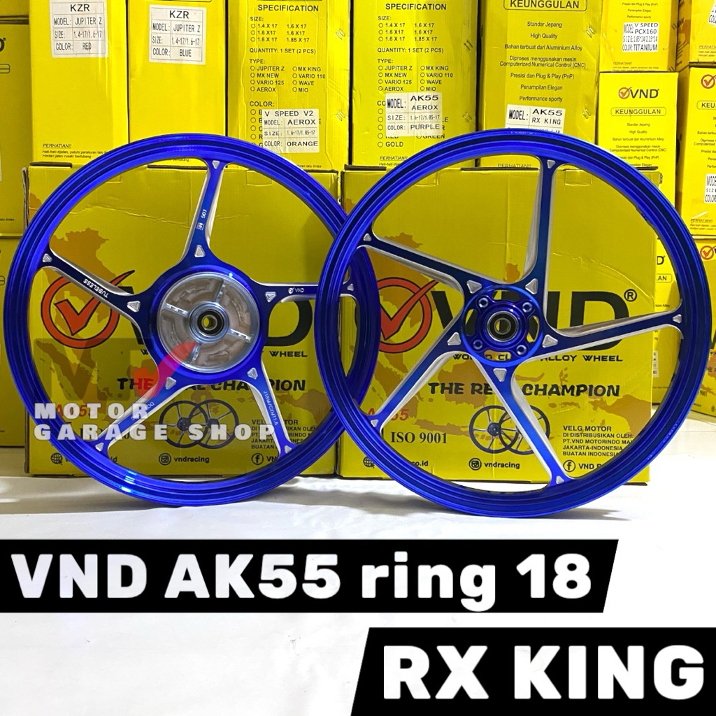 Velg VND AK 55 ring 18 RX KING 160/160 velg racing vnd ak55 RX KING VELG VND RX KING ORIGINAL
