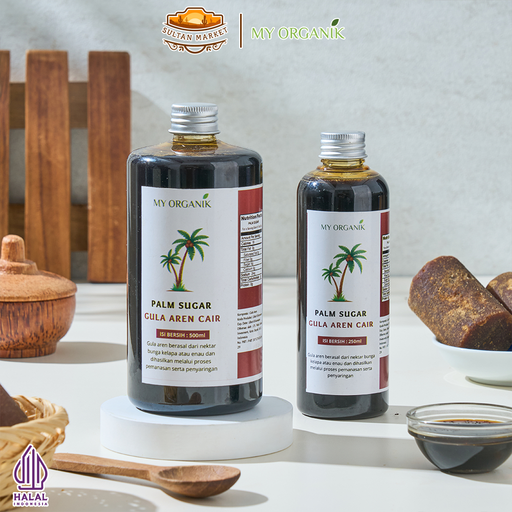 

My Organik Paket 2 in 1 Gula Aren Cair Legit Liquid Palm Sugar Gula Aren Cair Organik