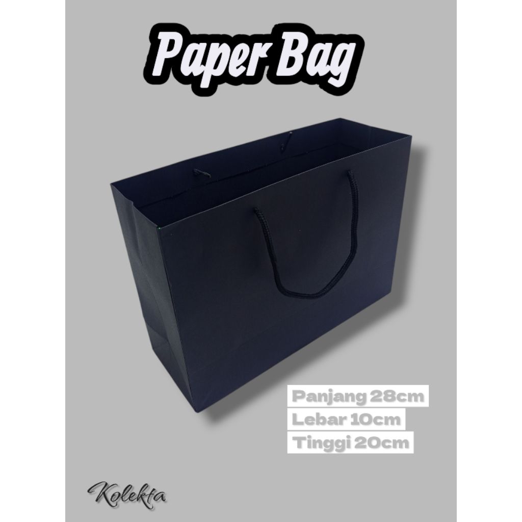 

Paper Bag Hitam Polos BH2287