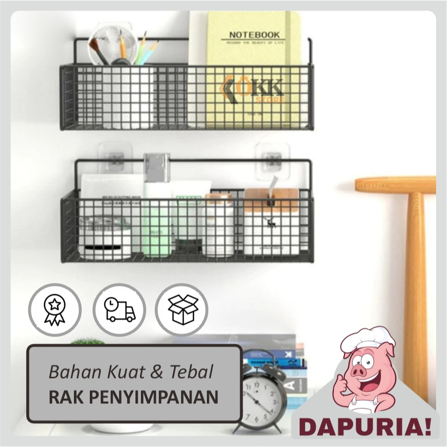 Rak Kamar Mandi Tempel Rak Gantung Rak Keranjang Kamar Mandi Rak Kamar Mandi Aesthetic Anti Karat