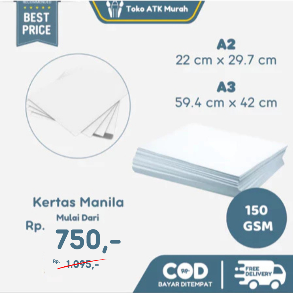 

Kertas Gambar A3 / Manila Putih A3