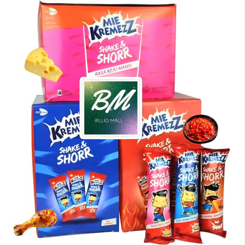 

Mie Kremezz Kremes Shake SHORR 1 Box (isi 20pcs)