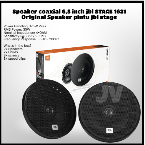 Speaker coaxial 6,5 inch jbl STAGE 1621 Original Speaker pintu jbl stage