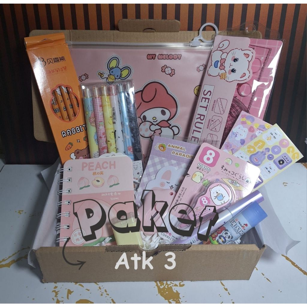 

MIKAILA - (Paket 3) Paket alat tulis / Stationary set fancy / hampers / kado alat sekolah / kantor gemas
