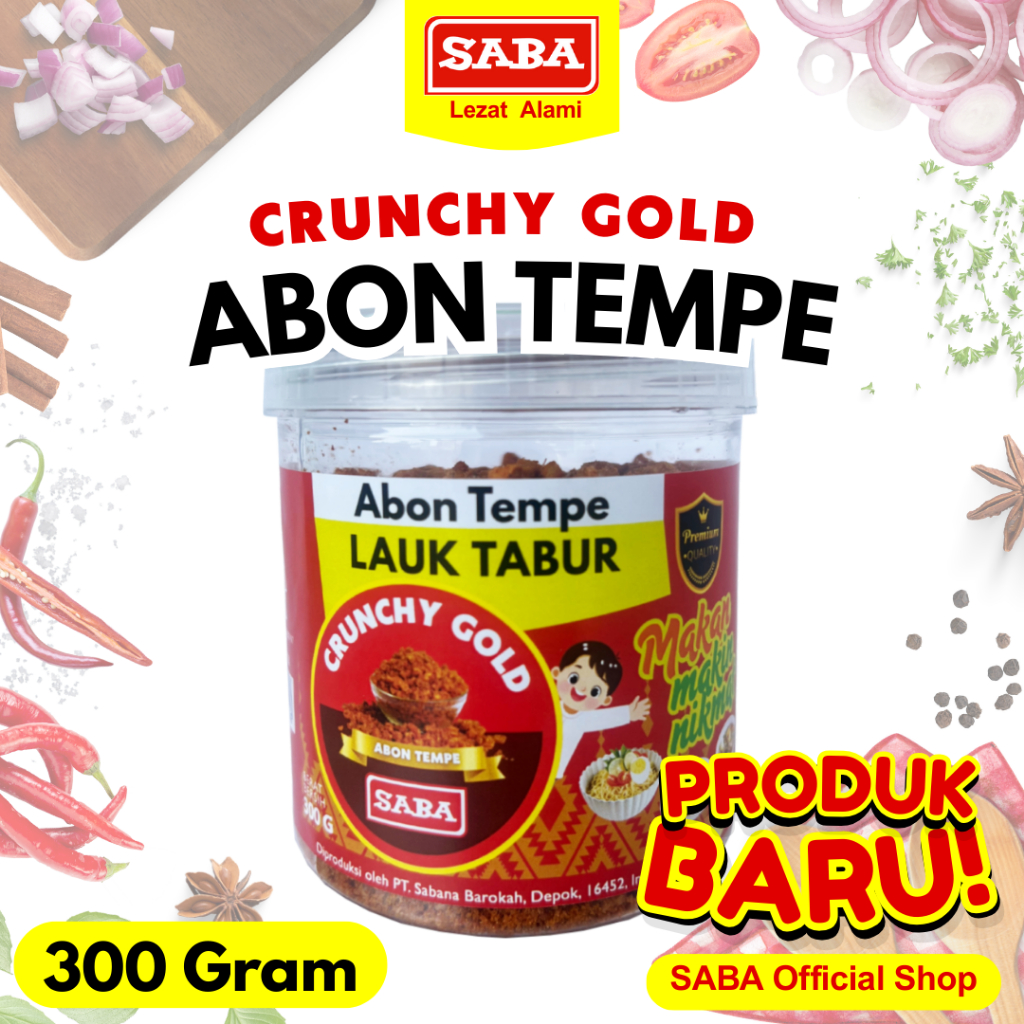 

SABA Abon Tempe 300 gram BPOM Khas SABA Tanpa Pengawet dan Penyedap