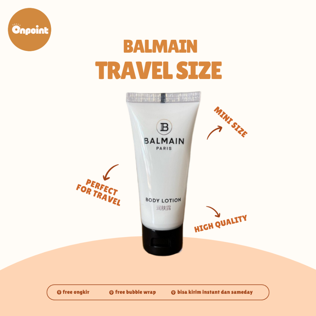 BALMAIN Lotion 35ML | Lotion Badan Pelembap Premium Travel Size Portable