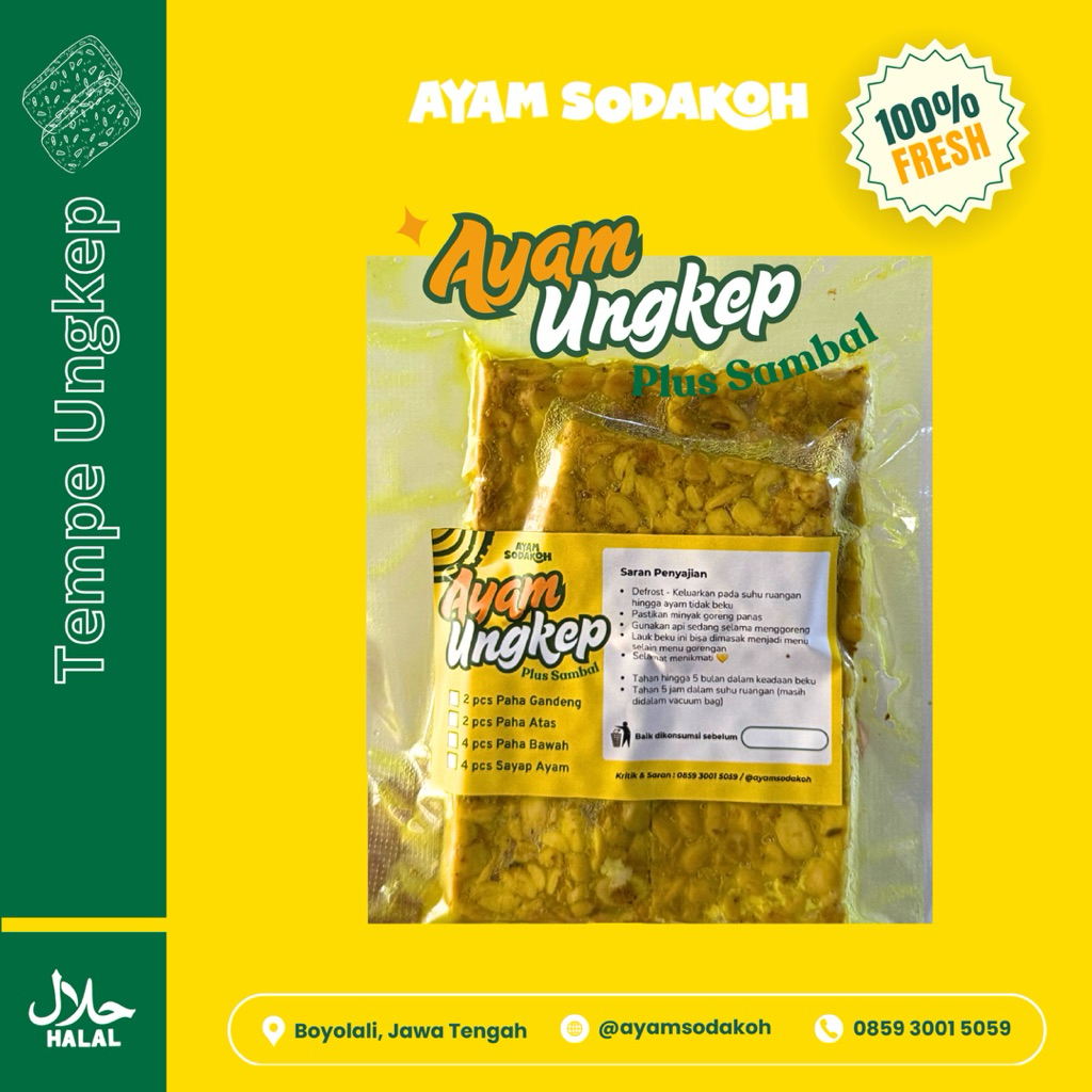 

Tahu Tempe Frozen / Ayam Sodakoh Frozen / Tempe Bumbu Frozen / Tahu Bumbu Frozen