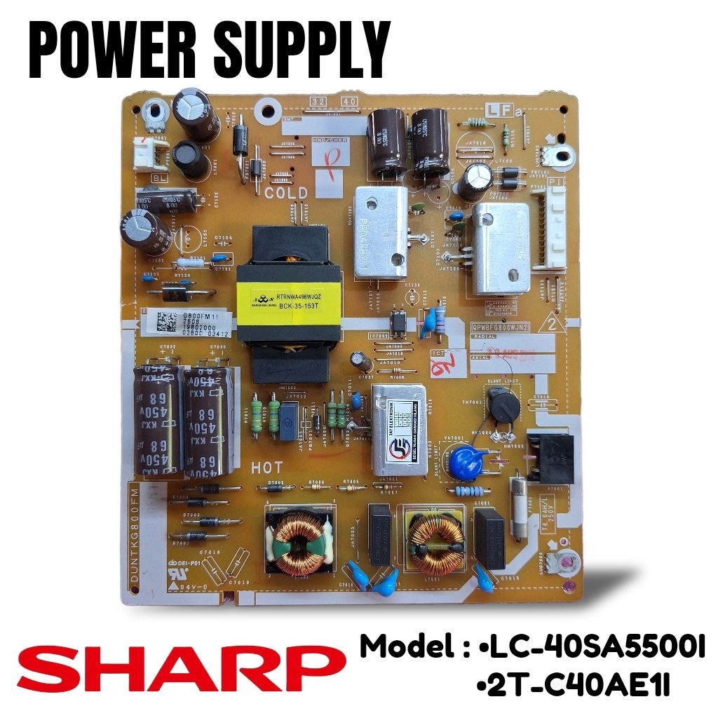 PSU / Power supply TV Sharp LC-40SA5500i 2T-C40AE1I 40SA5500 40AE1I