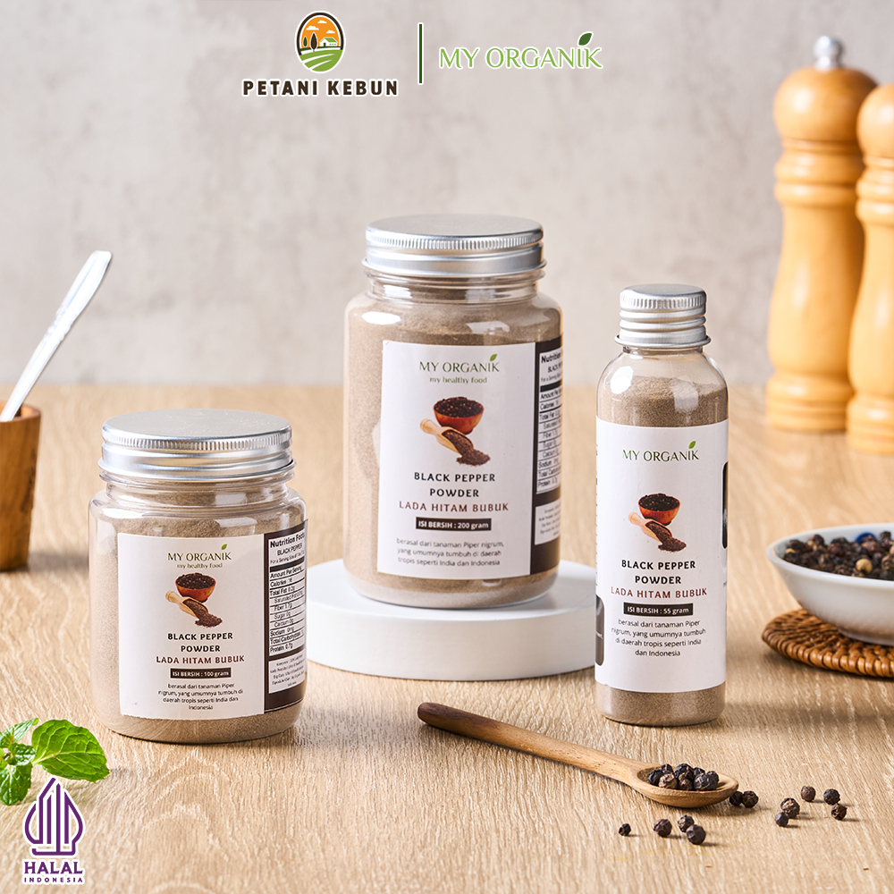 

My Organik Lada Hitam Kasar / Crush Black Pepper Crushed Premium Quality 55gr 100gr 200gr