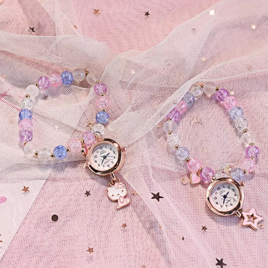 Loreo - Jam Tangan Wanita Model Gelang Tassel Bracelet Analog Watch Fashion