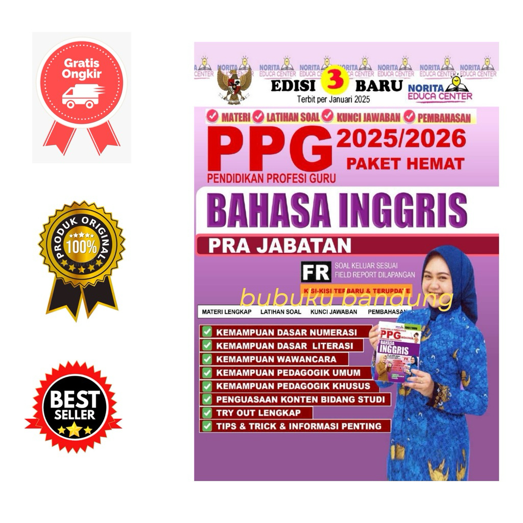 Buku PPG Bahasa Inggris Prajabatan 2025-2026