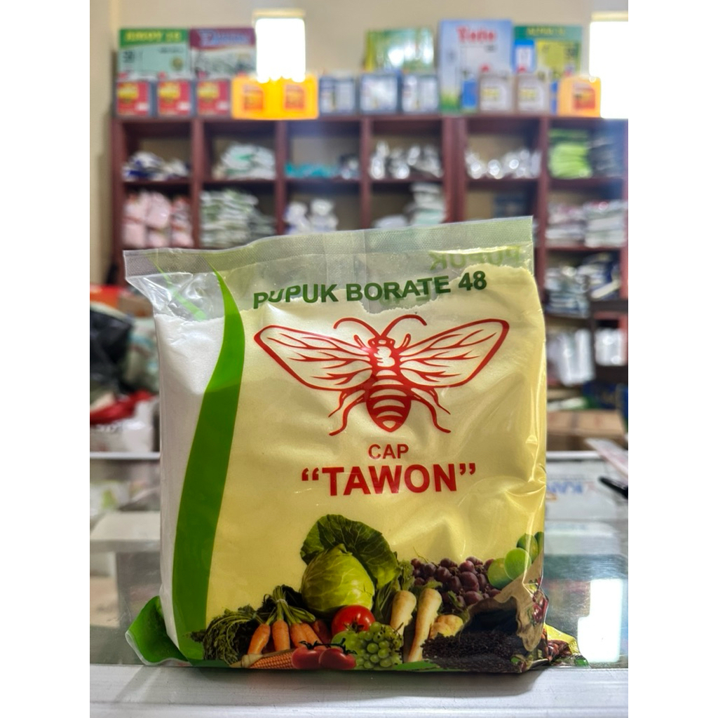 PUPUK BORATE 48 Boron 48% CAP TAWON Untuk segala jenis tanaman - Karate boron - PUPUK BORAT