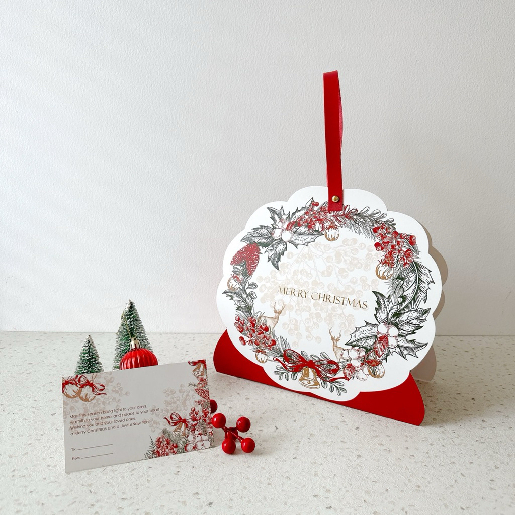 

(Isi 5 Pcs) Box Ivy | Kotak Natal Murah Tabung Jar Toples | Kardus Natal 2 Tabung Jar 400ml 600ml 800ml