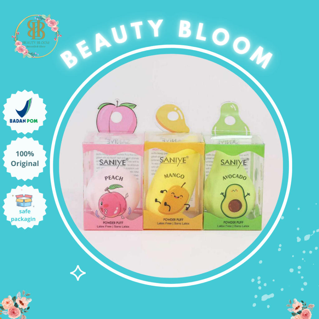 Saniye Powder Puff Fp-357 Beauty Blender Halus