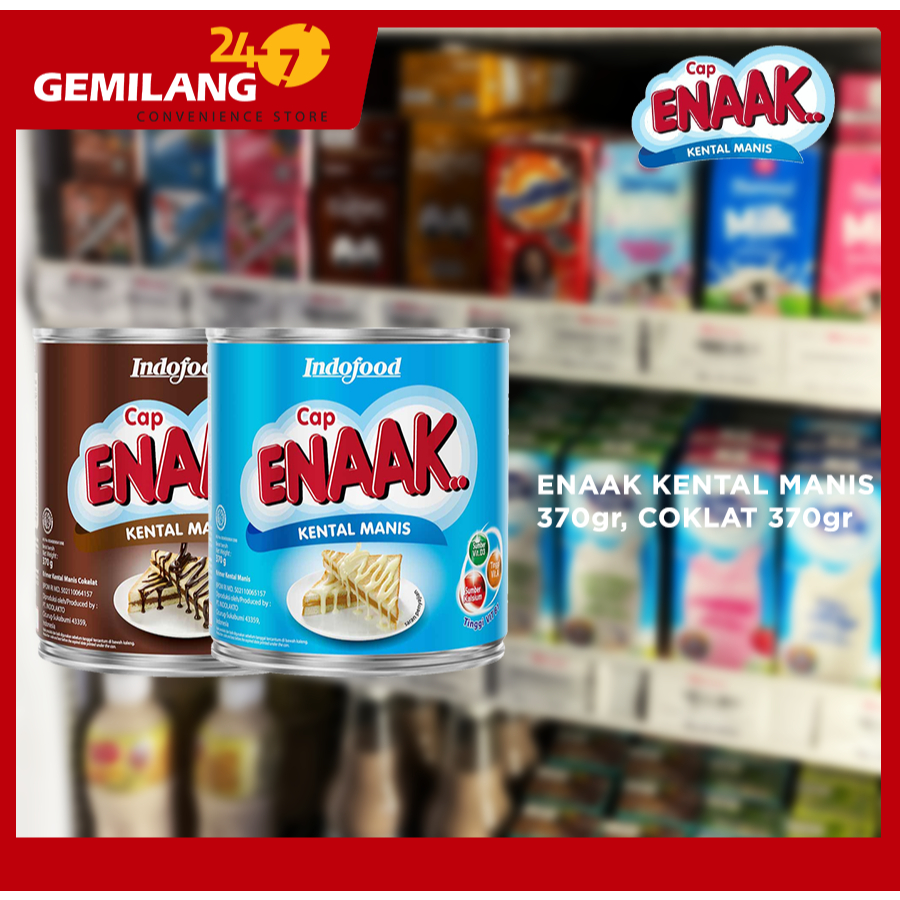 

ENAAK KENTAL MANIS 370gr, COKLAT 370gr